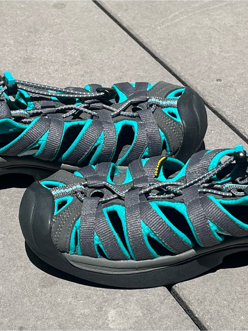 KEEN Whisper Waterproof Sport Sandals Gray Teal Womens 9.5 - Picture 5 of 8